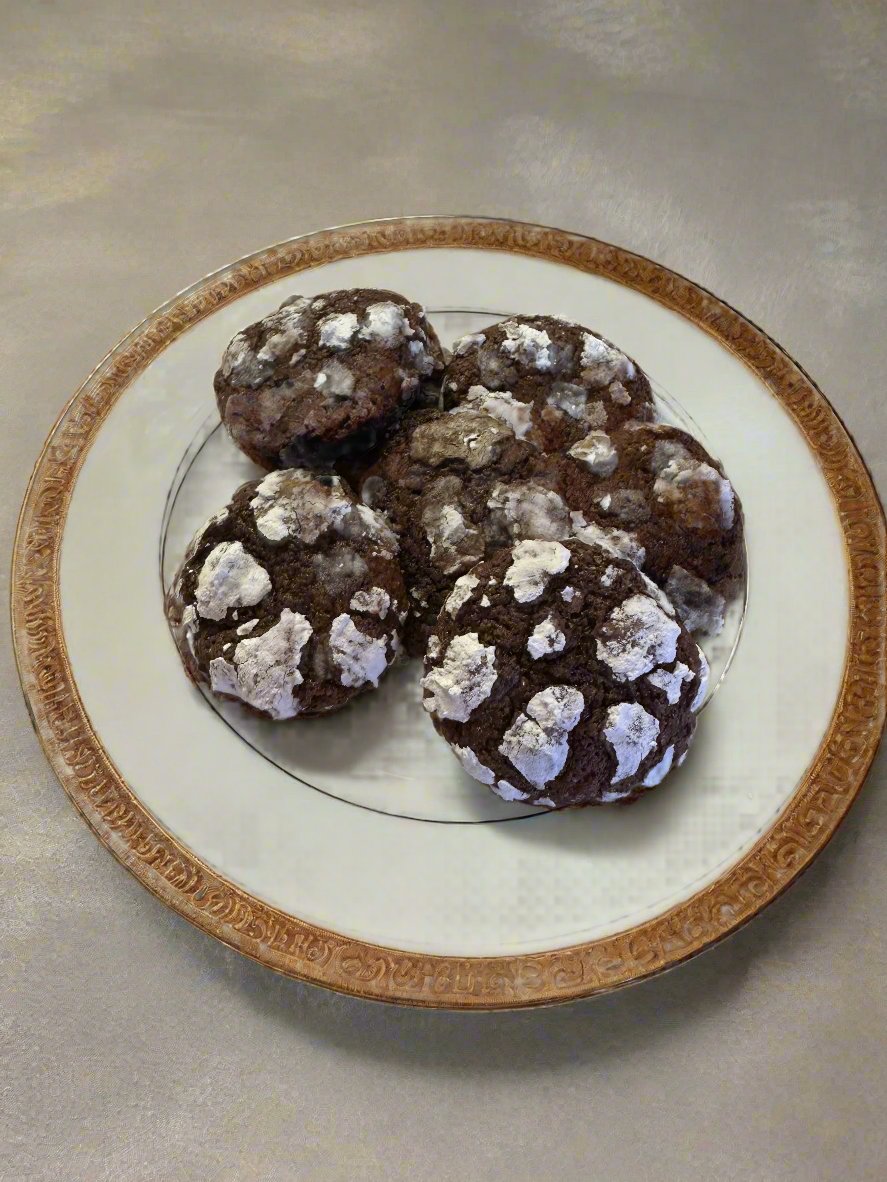 Cocoa Snowflake cookies