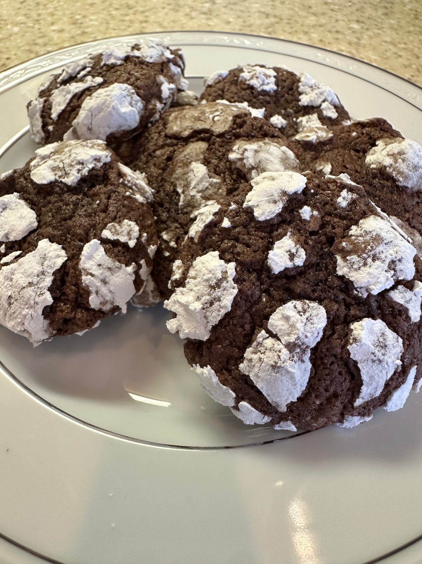 Cocoa Snowflake cookies