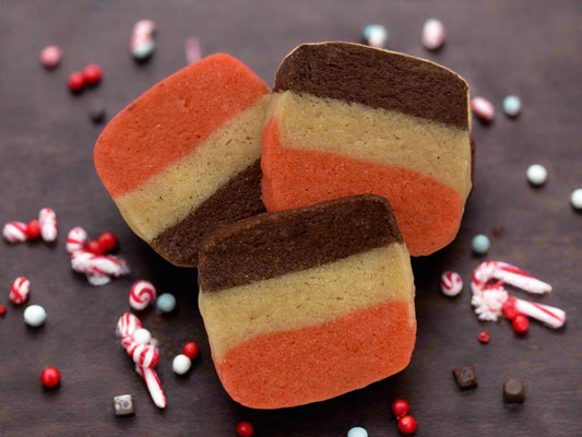 Neapolitan Peppermint cookies